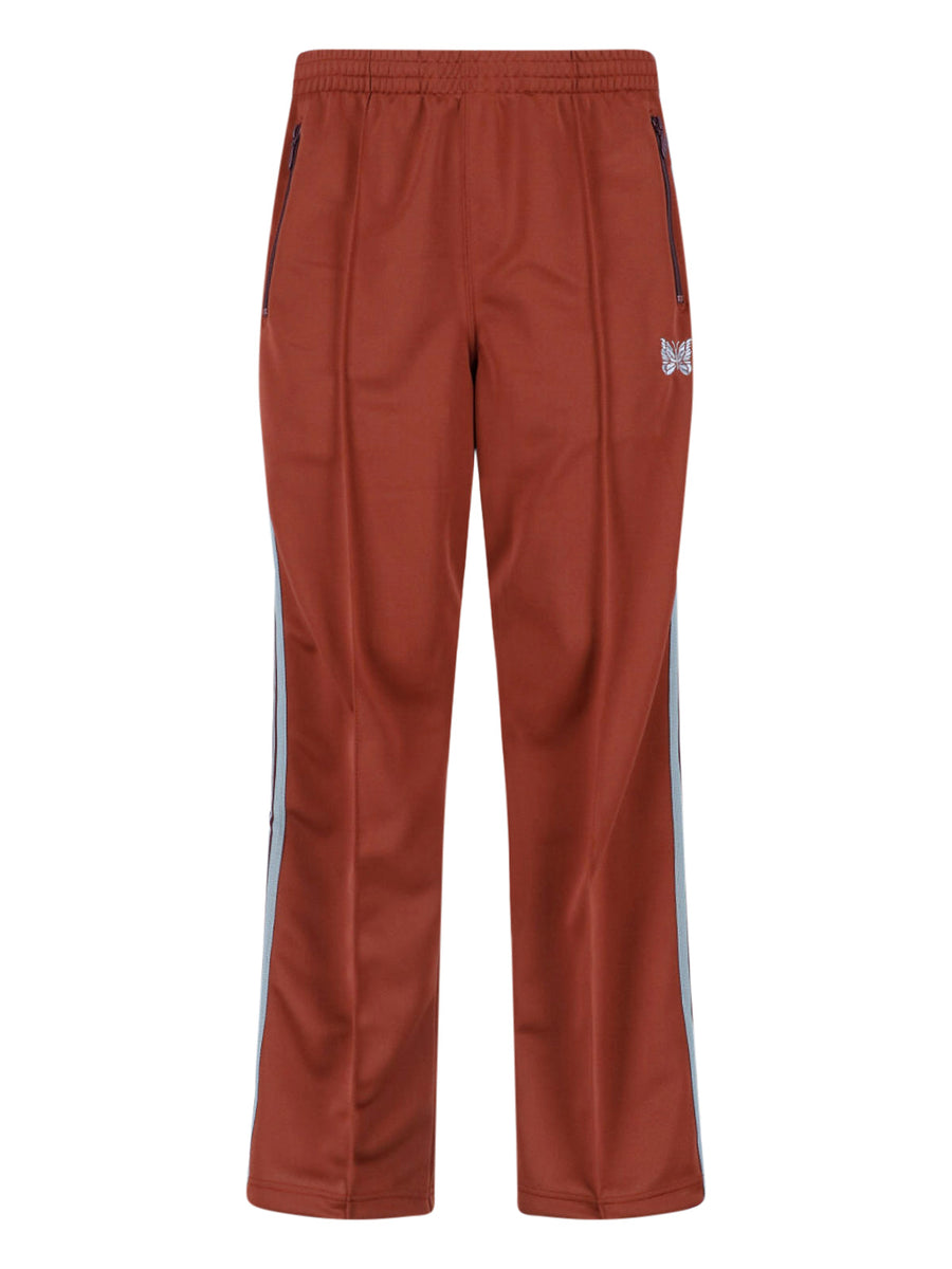 Needles 100% polyester trousers in red