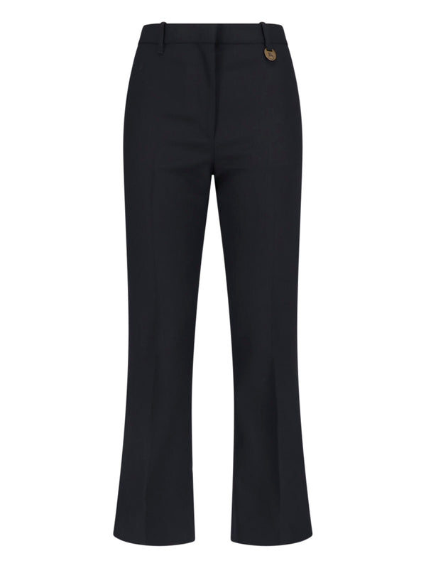 Burberry 100% wool trousers in black