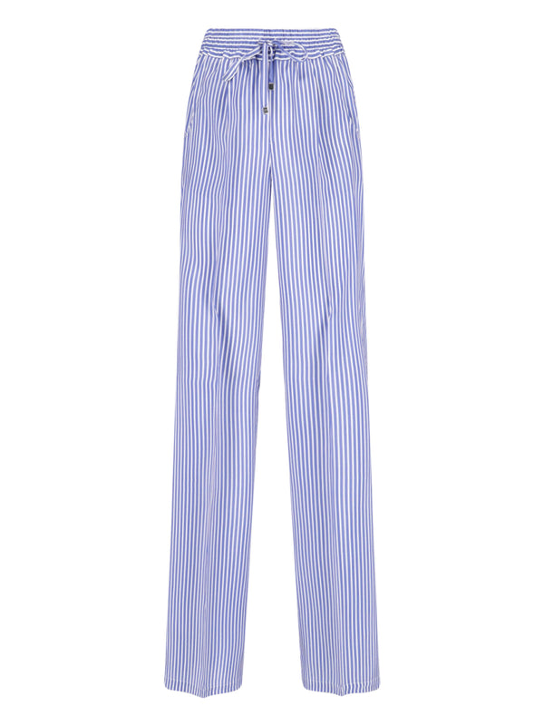 Kiton 100% silk trousers in blue