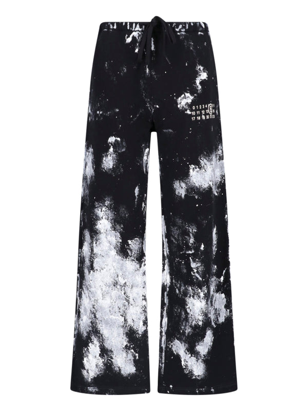 MM6 Maison Margiela 100% Cotton trousers in black