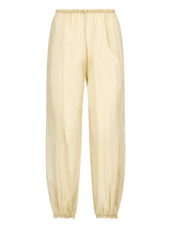 Paloma Wool 100% silk trousers in beige