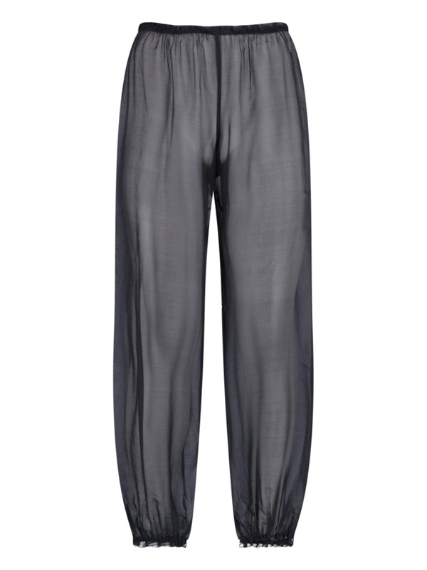Paloma Wool 100% silk trousers in black