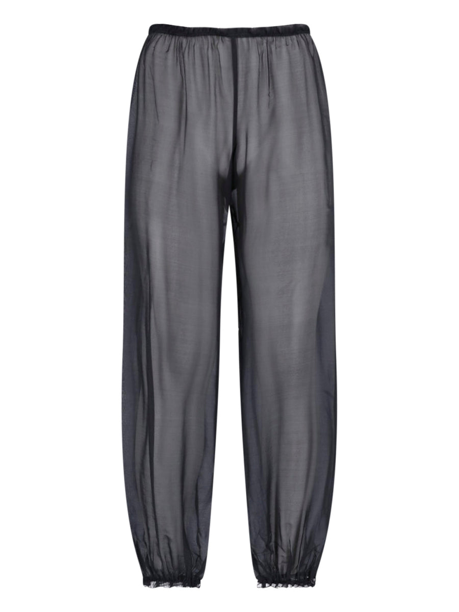 Paloma Wool 100% silk trousers in black
