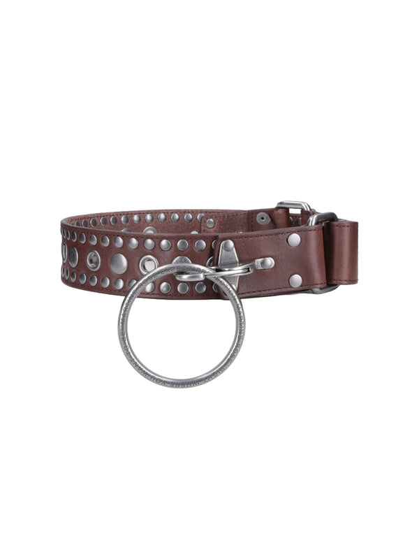 Martine Rose 100% leather belt in brown