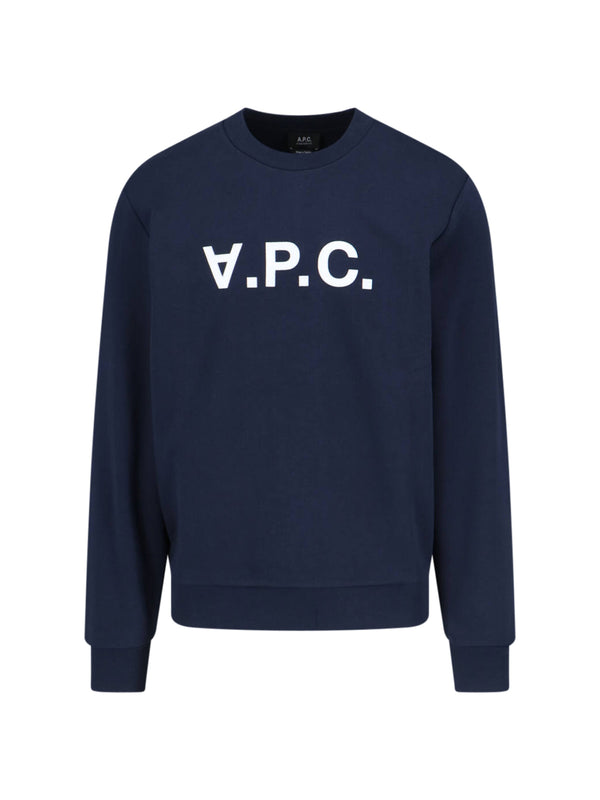 A.P.C. 100% Organic Cotton sweatshirt in navy
