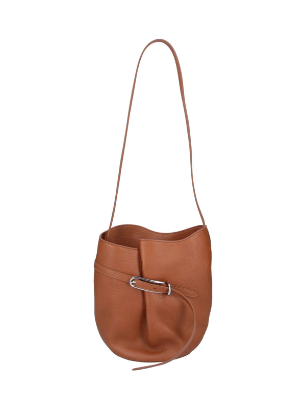 Liffner 100% Calf Leather shoulder bag in brown