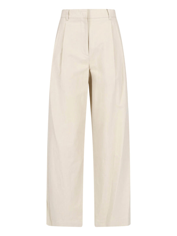 Dunst 65% Cotton trousers in beige
