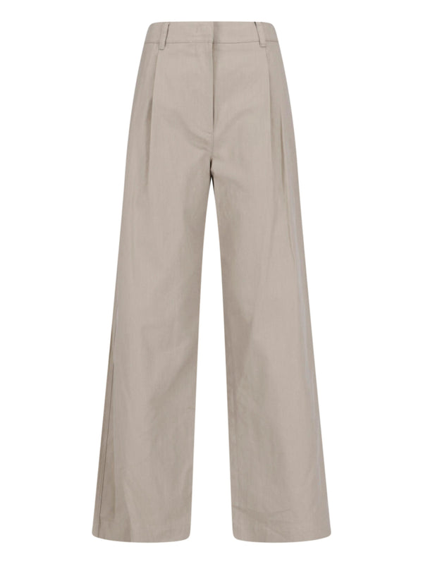 Dunst 65% Cotton trousers in beige