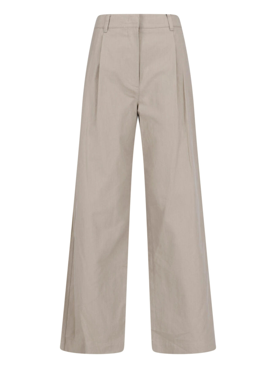Dunst 65% Cotton trousers in beige