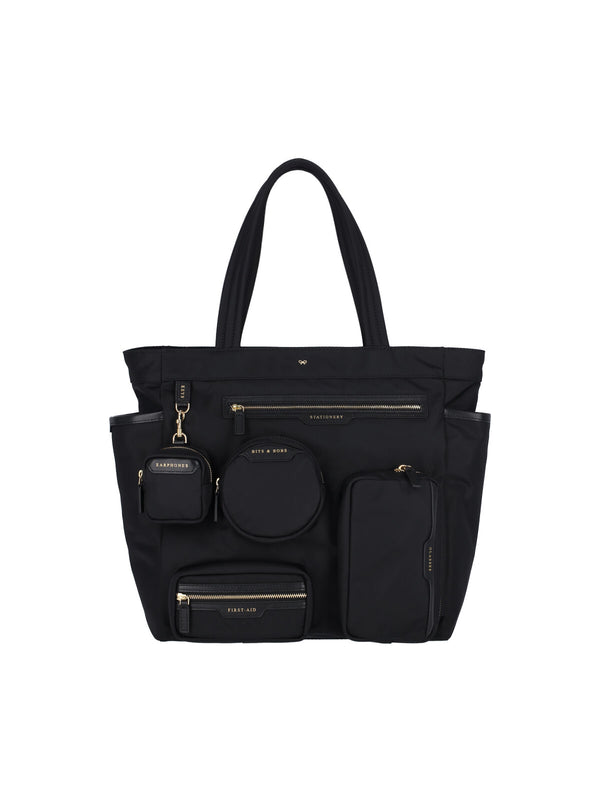 Anya Hindmarch 100% Recycled Nylon tote bag in black