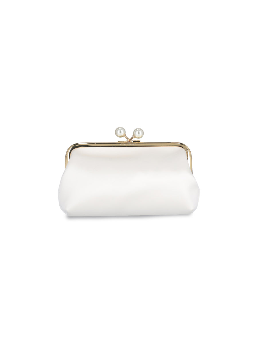 Anya Hindmarch 72% Viscose clutch in white