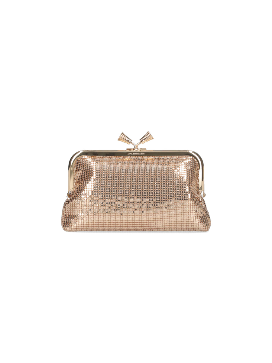 Anya Hindmarch 100% Textile clutch in gold