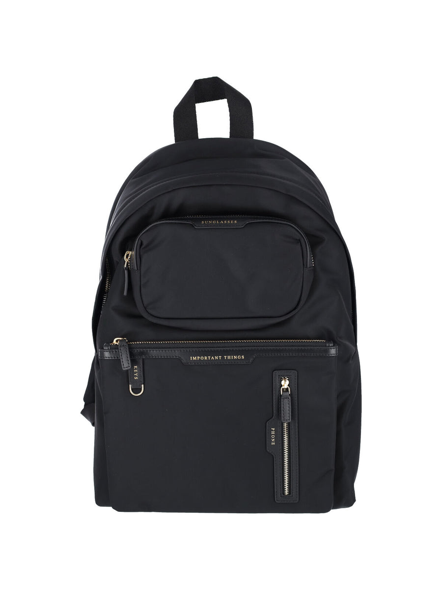 Anya Hindmarch 100% Recycled Nylon backpack in black