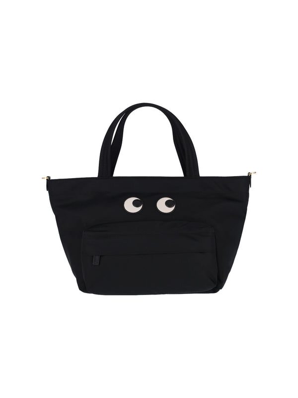 Anya Hindmarch 100% Recycled Nylon tote bag in black