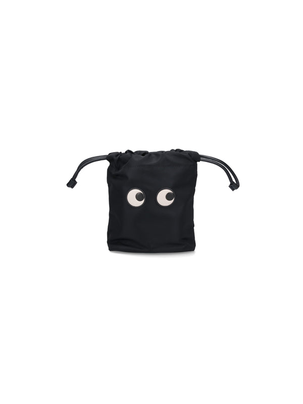 Anya Hindmarch 100% Recycled Nylon mini bag in black