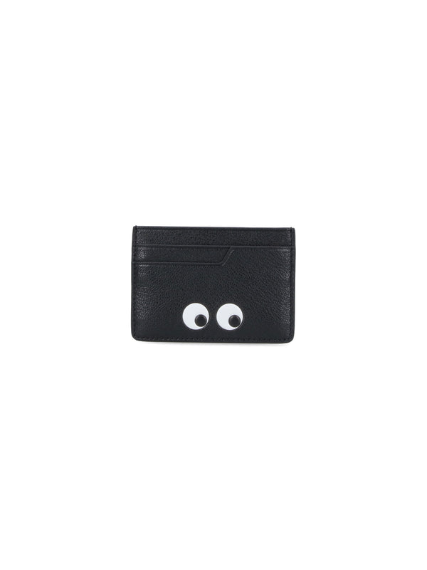 Anya Hindmarch 100% Goat Leather card case in black
