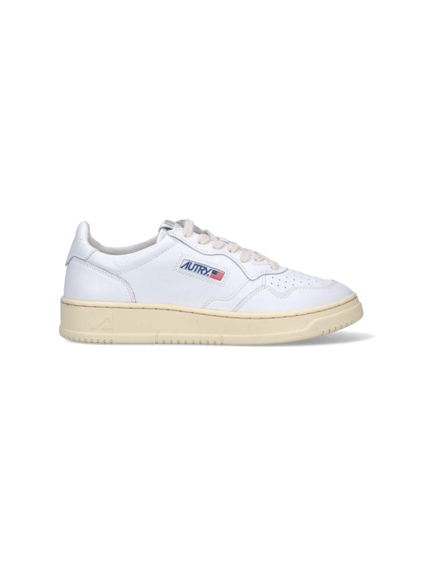Autry Upper: 100% Cow Leather sneaker in white