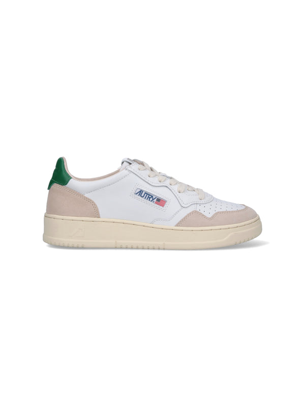 Autry Upper: 70% Cow Leather sneaker in white