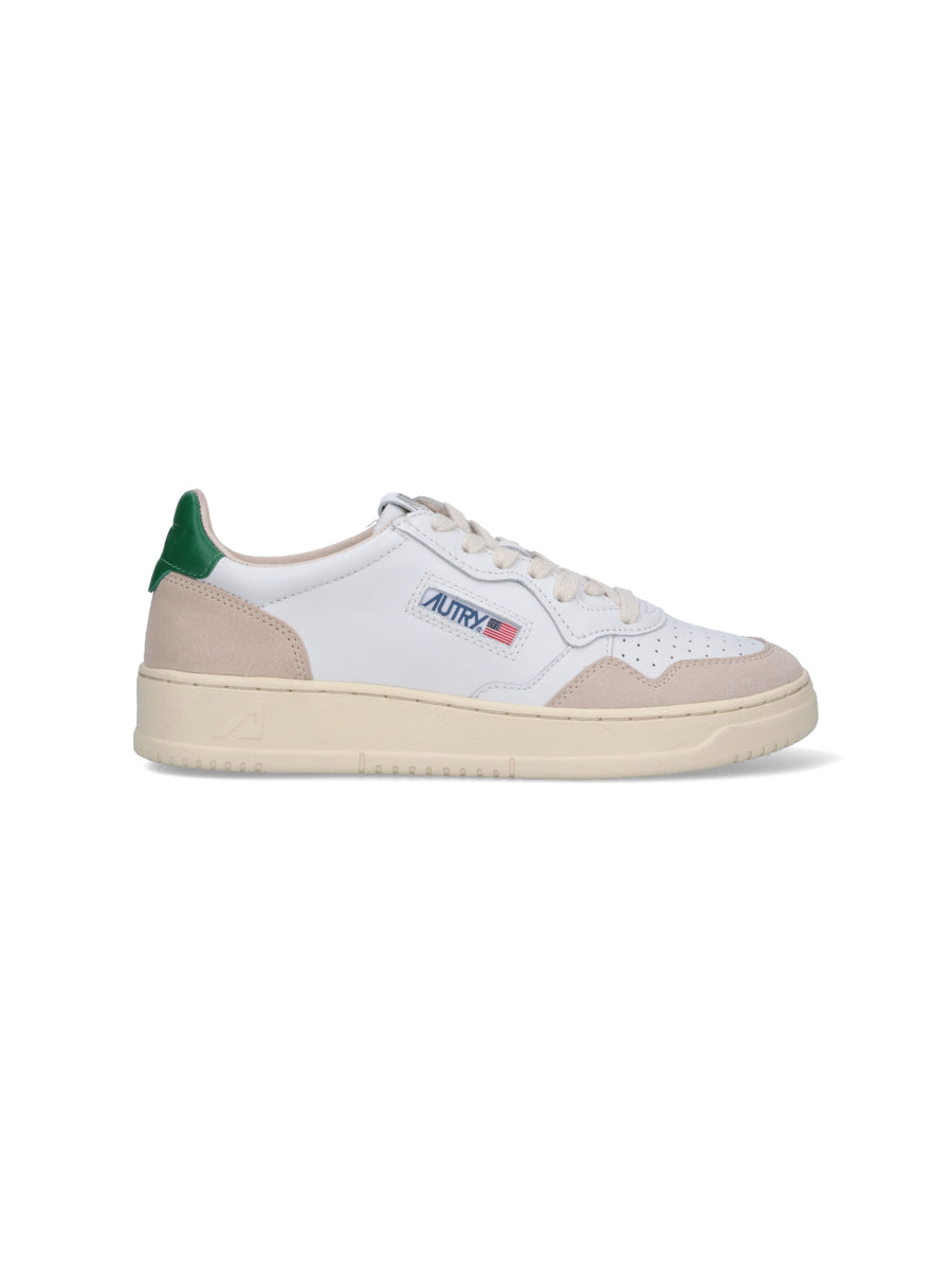 Autry Upper: 70% Cow Leather sneaker in white