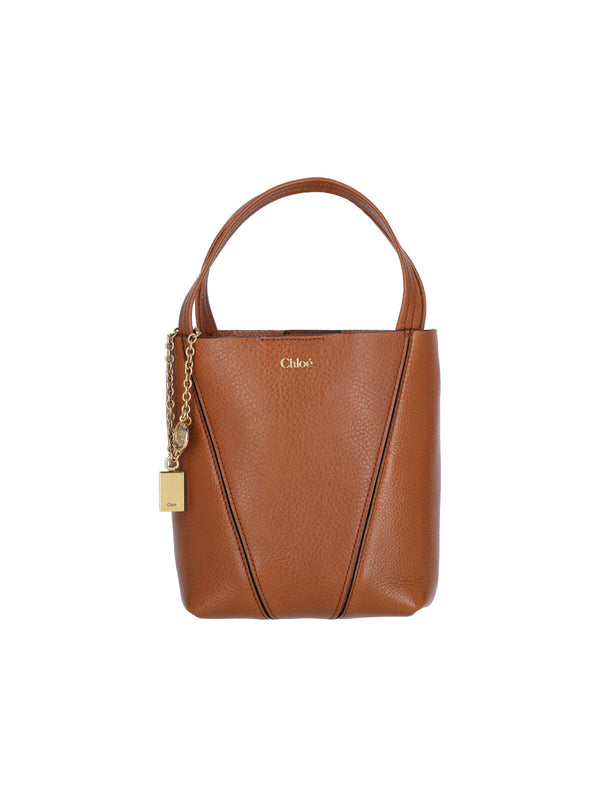 Chloè 100% Cow Leather tote bag in brown