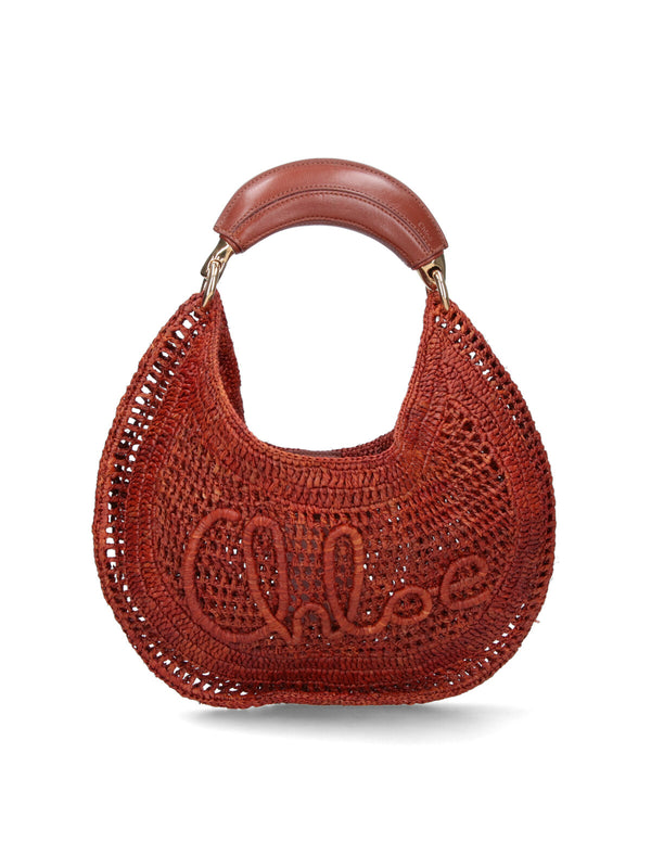 Chloè 100% Raffia shoulder bag in brown