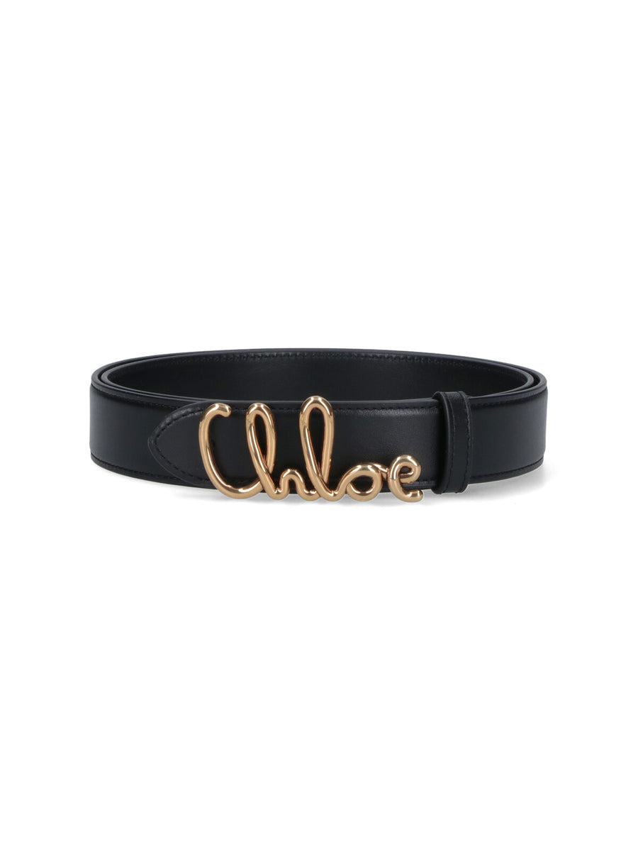 Chloè 100% Calf Leather belt in black