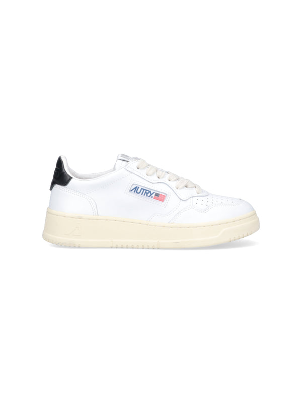 Autry Upper: 100% Cow Leather sneaker in white