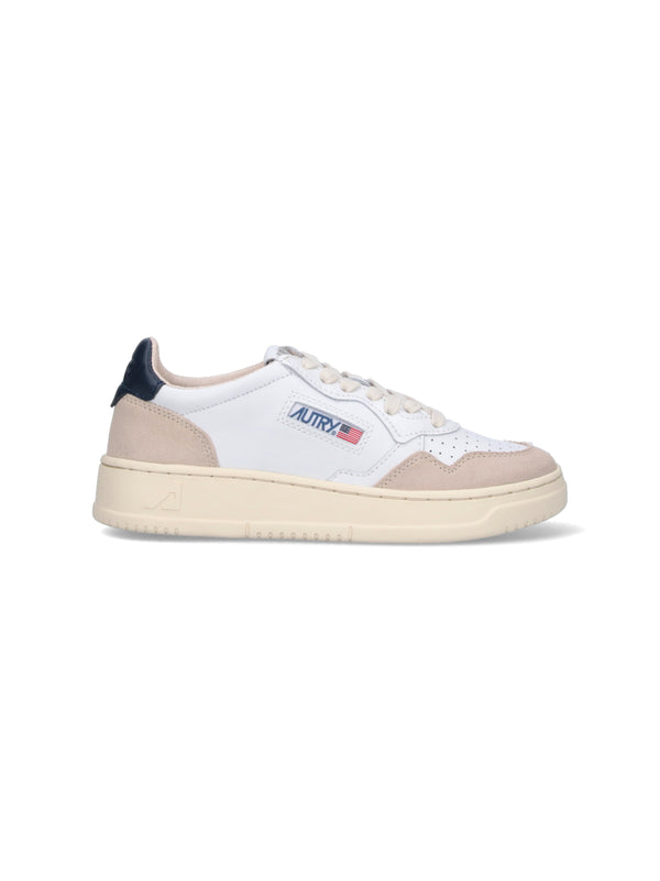 Autry Upper: 70% Cow Leather sneaker in white