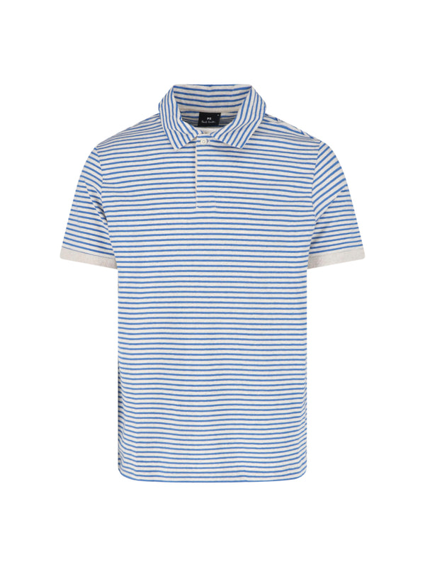 Paul Smith 70% Cotton polo in blue