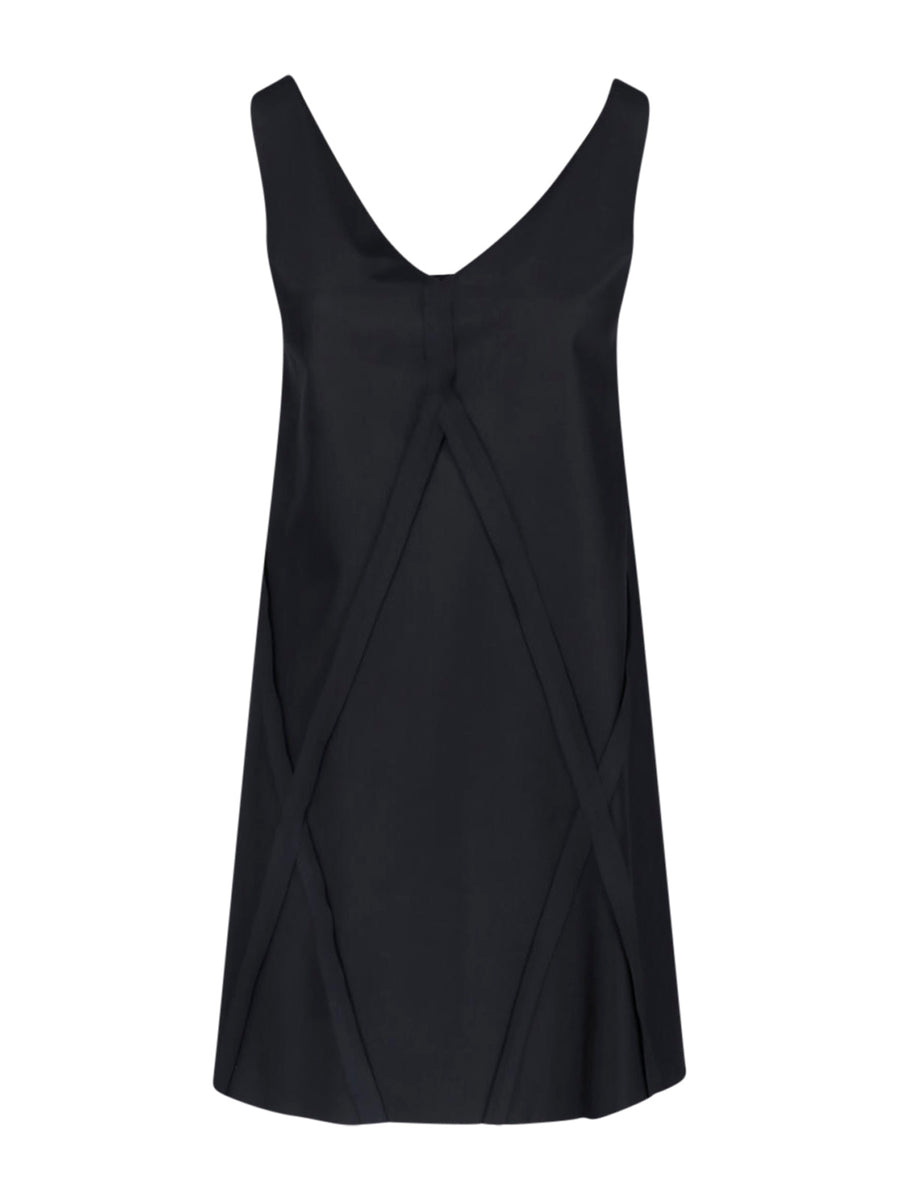 MM6 Maison Margiela 60% Acetate dress in black