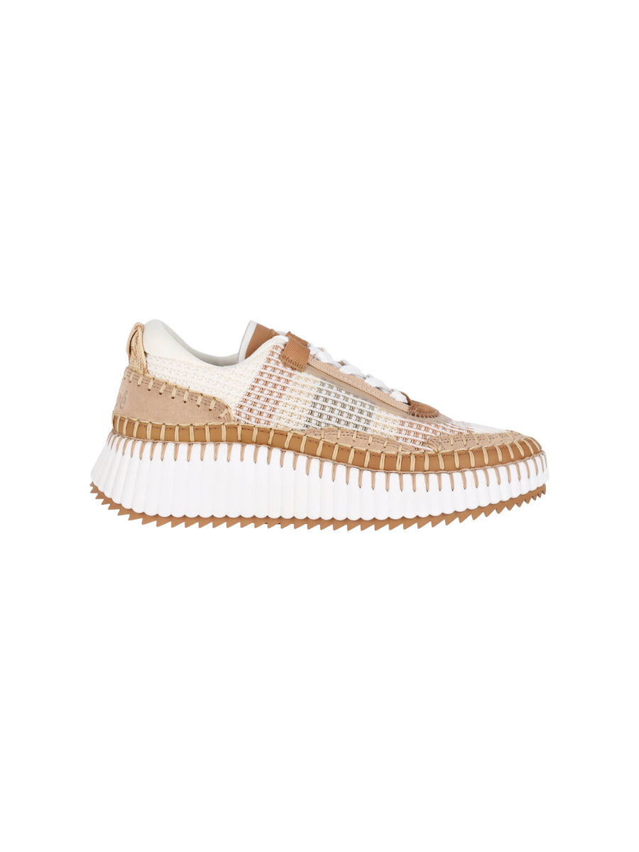 Chloè Upper: 100% Polyester sneaker in brown