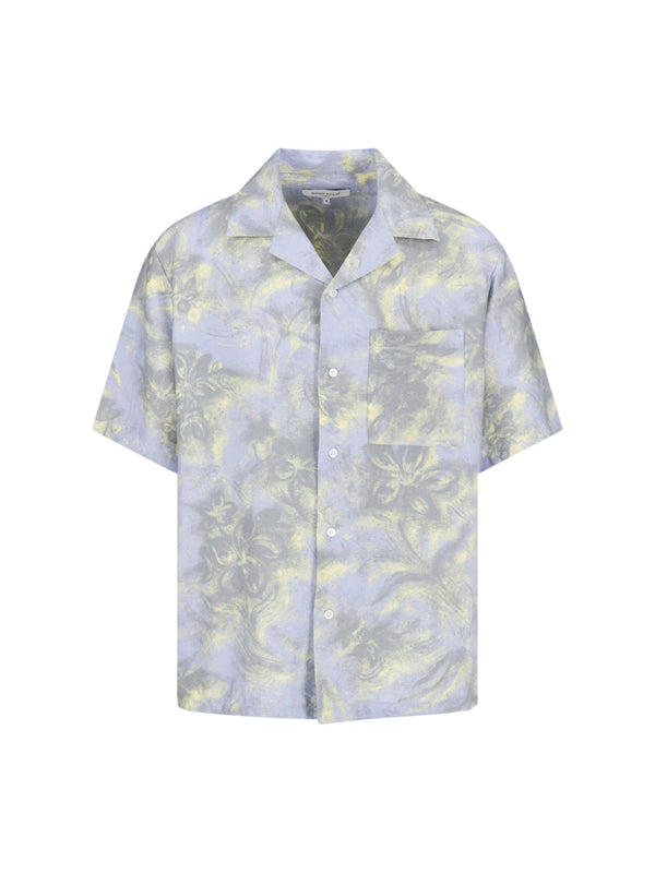 Maison Kitsune' 100% cotton shirt in blue