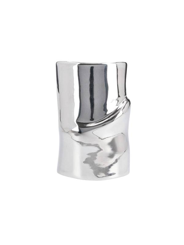 CourrèGes 100% brass cufflinks in silver