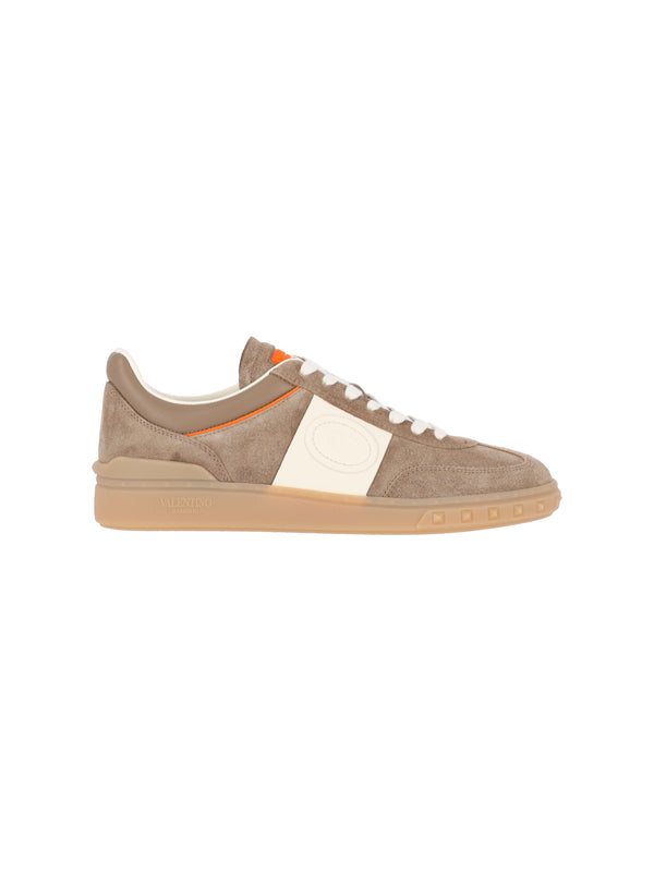 Valentino Garavani Suede sneaker in beige