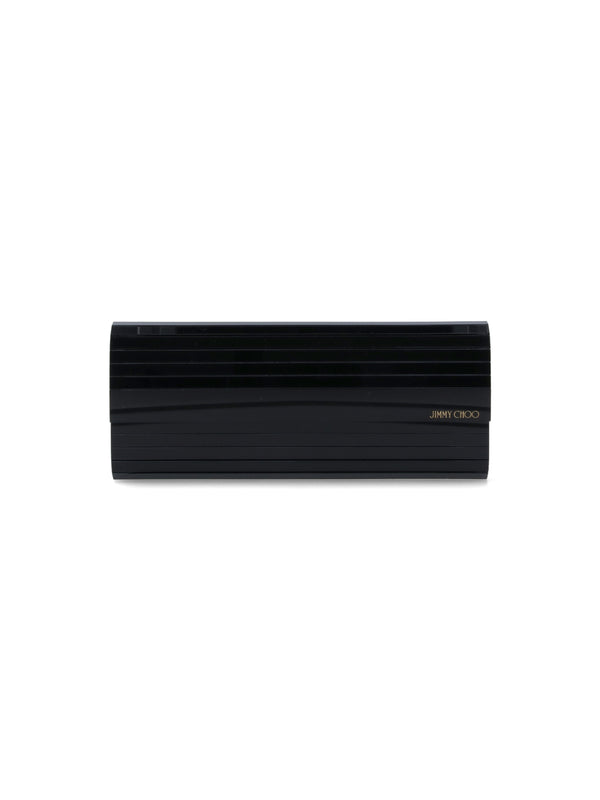 Jimmy Choo Outer: 82% Plexi wallet in black