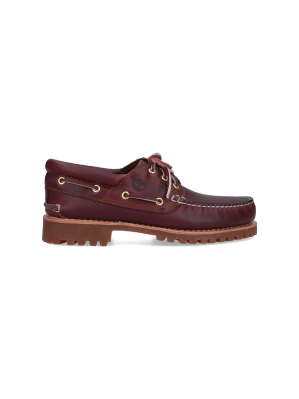 Timberland 100% Leather boat shoe in burgundy