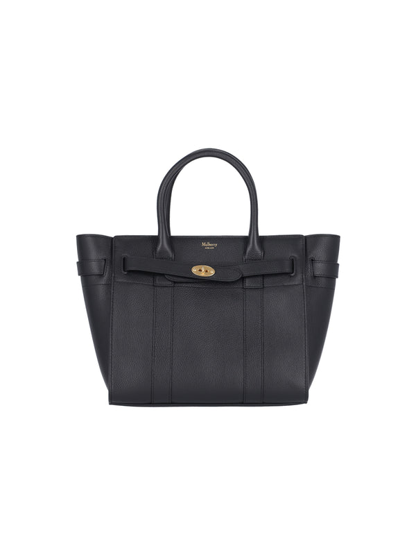 Mulberry 100% bovine leather tote bag in black