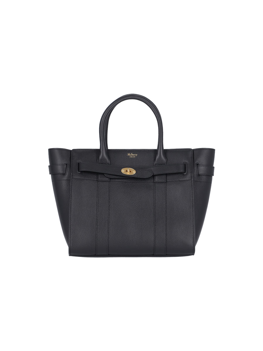 Mulberry 100% bovine leather tote bag in black