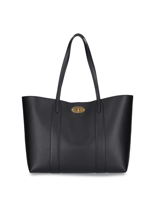 Mulberry 100% bovine leather tote bag in black