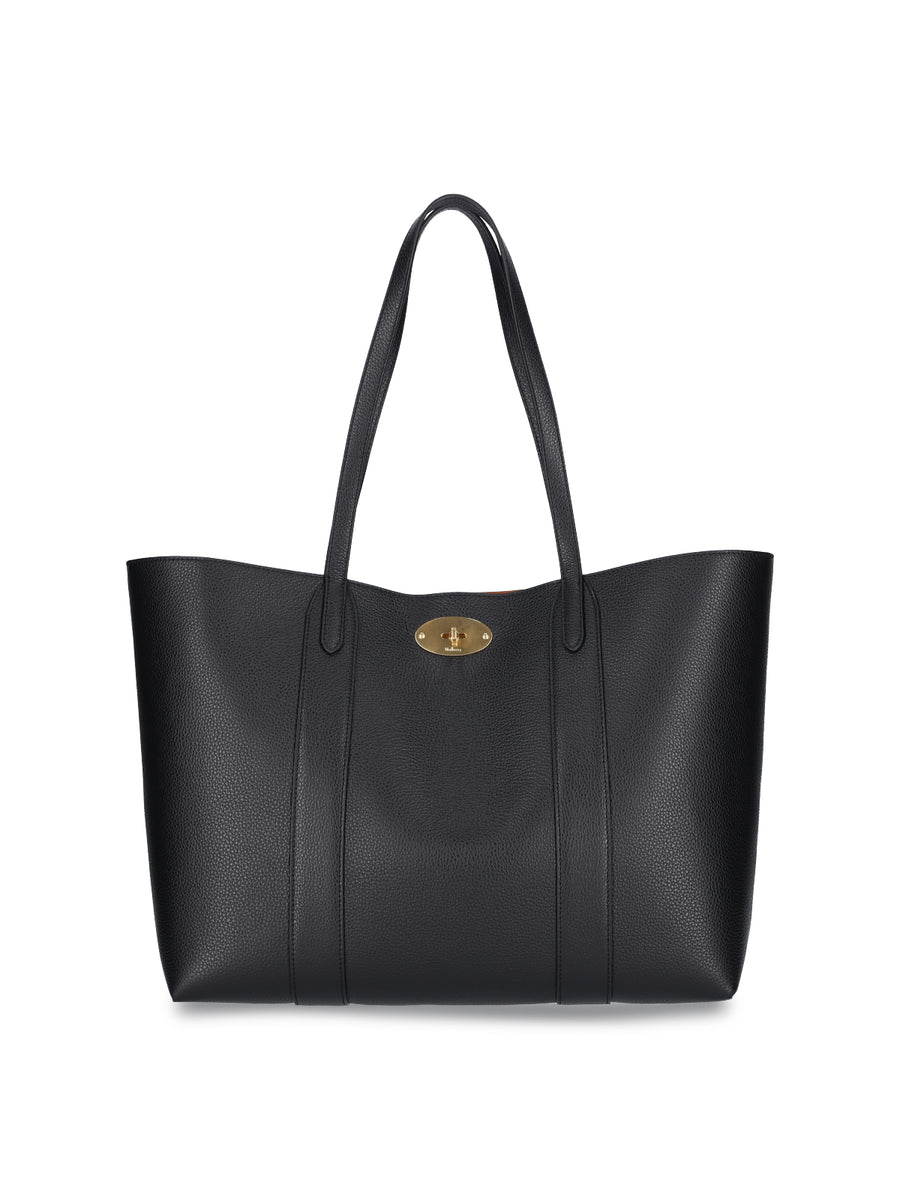 Mulberry 100% bovine leather tote bag in black