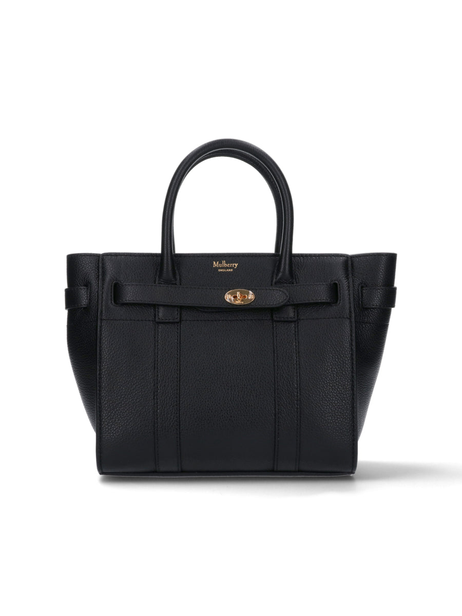 Mulberry 100% bovine leather tote bag in black