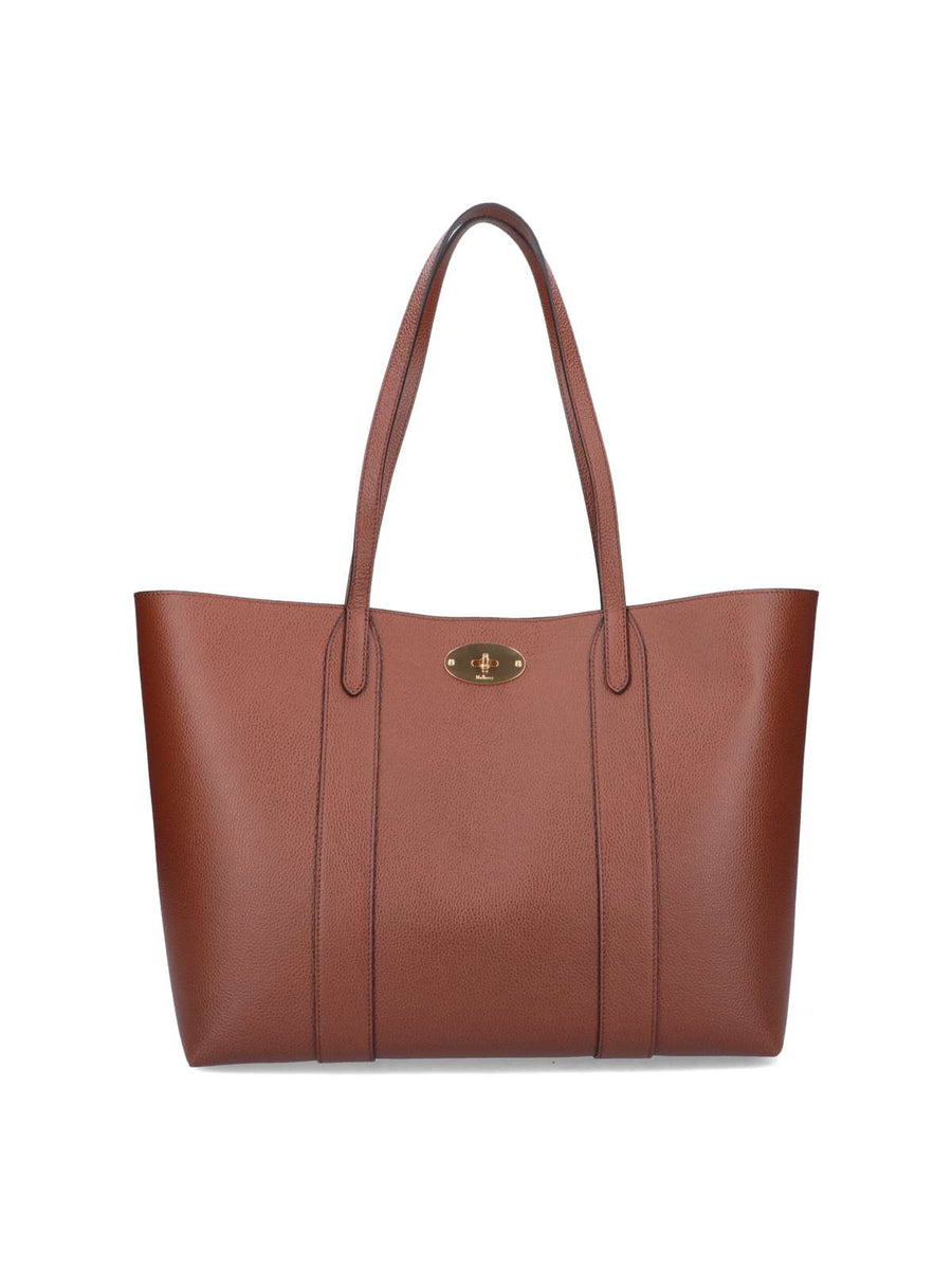 Mulberry 100% bovine leather tote bag in brown