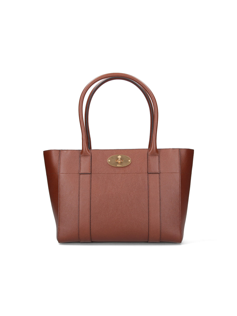 Mulberry 100% bovine leather tote bag in brown