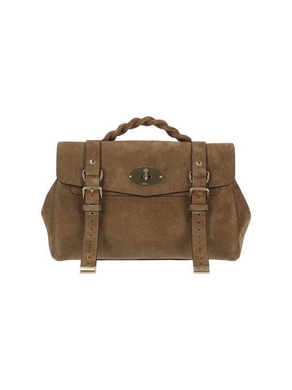 Mulberry 100% bovine leather top handle bag in brown