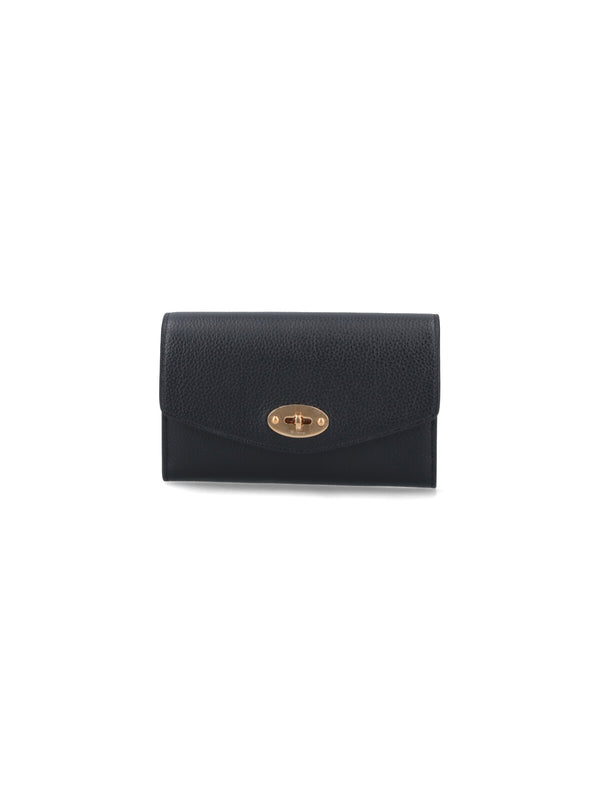 Mulberry 100% bovine leather wallet in black