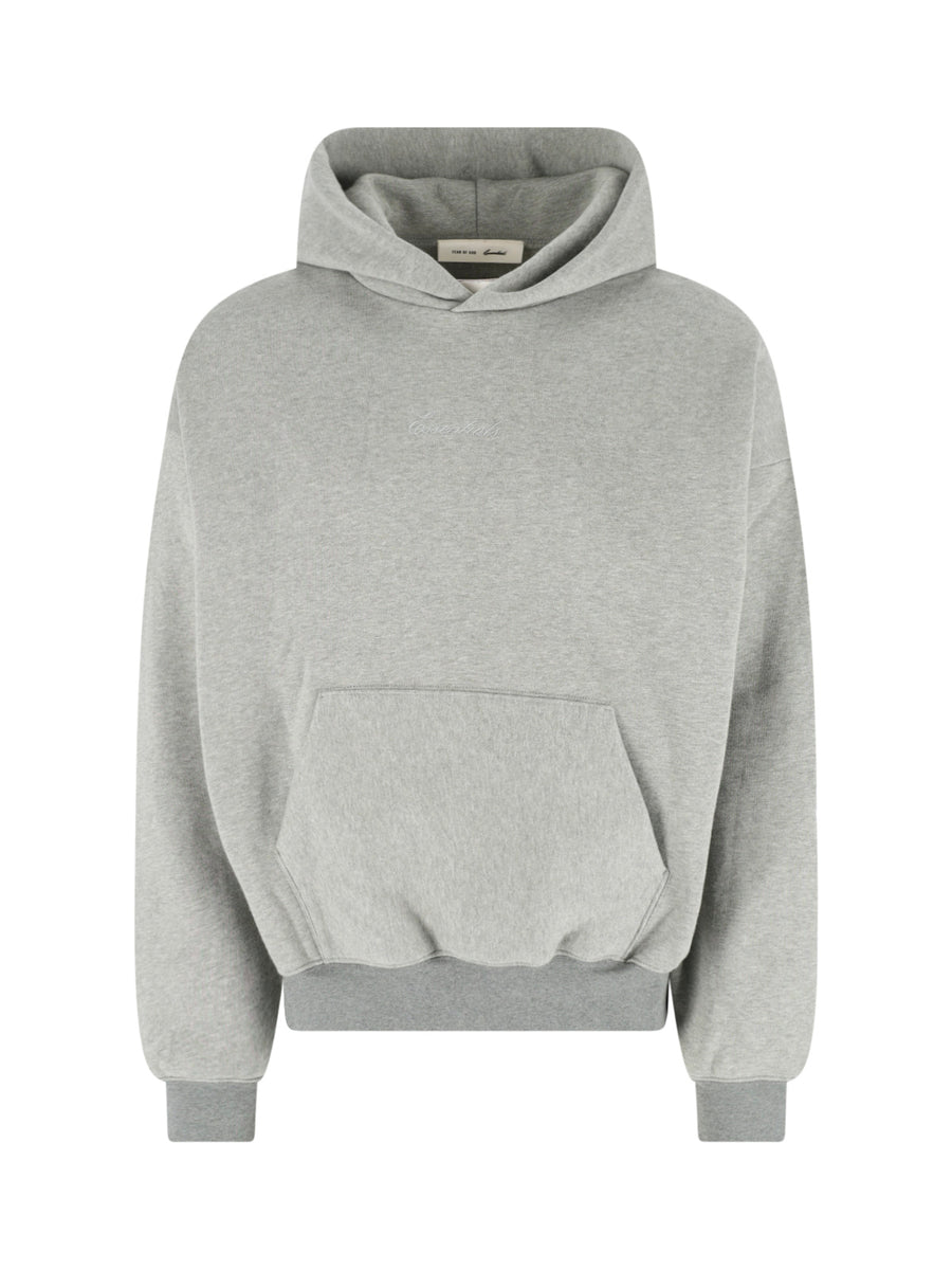 Fear Of God Essentials 80% Cotton hoodie in gray