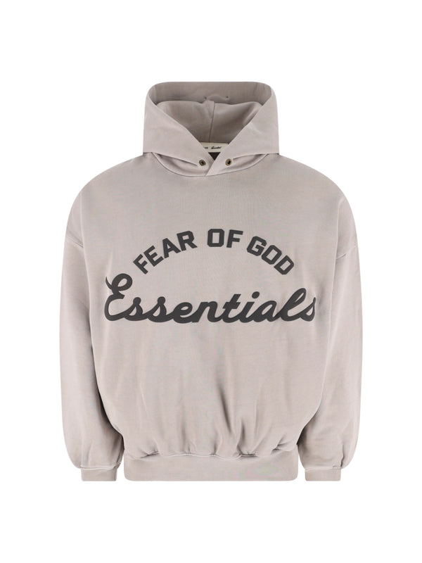 Fear Of God Essential 80% Cotton hoodie in gray
