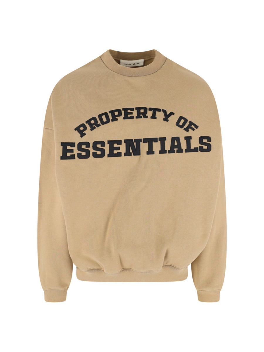 Fear Of God Essentials 80% Cotton sweatshirt in beige