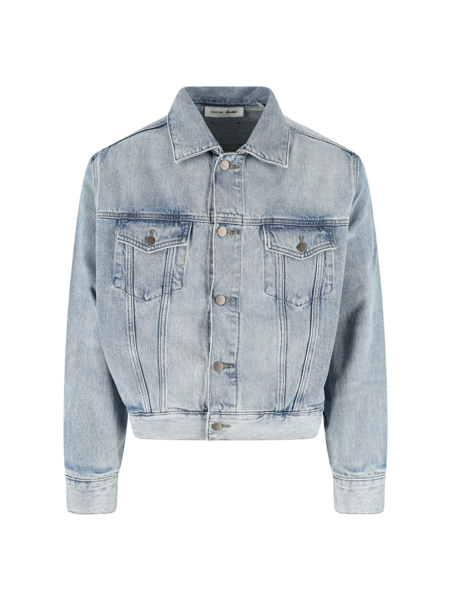 Fear Of God Essentials 100% Cotton jacket in blue