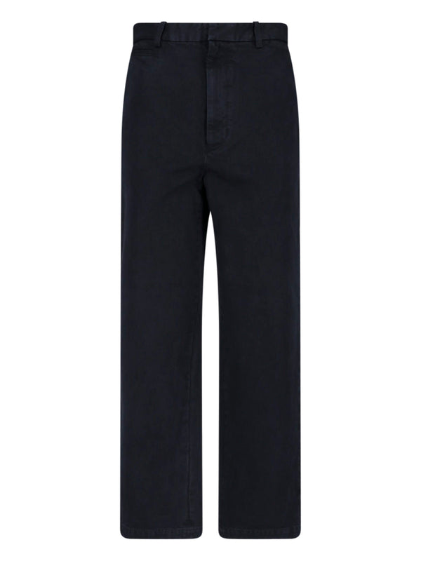 Auralee 100% Cotton trousers in black
